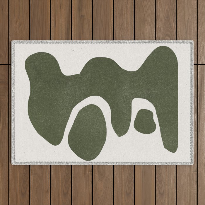 Abstract Retro Shapes Outdoor Rug Gallery Image 1