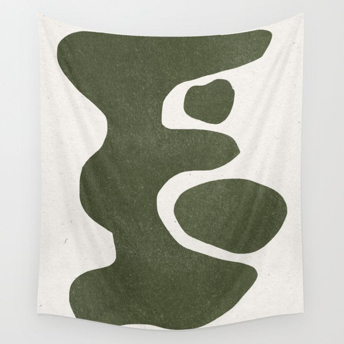 Abstract Retro Shapes Wall Tapestry Gallery Image 1