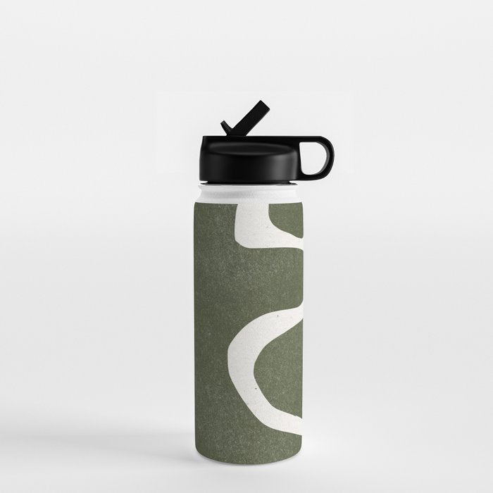 Abstract Retro Shapes Water Bottle Gallery Image 1