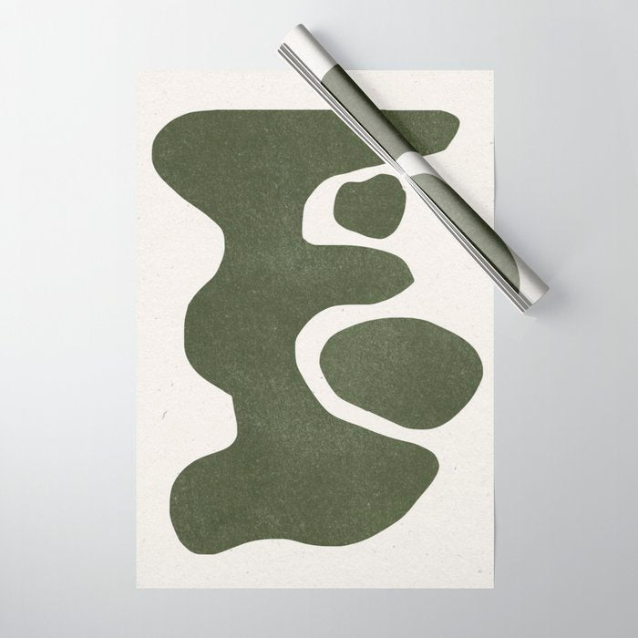 Abstract Retro Shapes Wrapping Paper Gallery Image 1