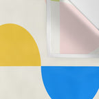 Mid Century Modern Geometry Pastel Wall Tapestry Gallery Image 3