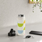 Mid Century Modern Geometry Pastel Water Bottle Gallery Image 4