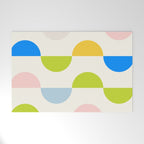 Mid Century Modern Geometry Pastel Welcome Mat Gallery Image 1