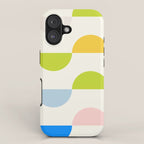 Mid Century Modern Geometry Pastel iPhone Case Gallery Image 1