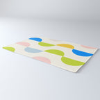 Mid Century Modern Geometry Pastel Rug Gallery Image 3