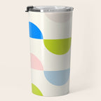 Mid Century Modern Geometry Pastel Travel Mug Gallery Image 3