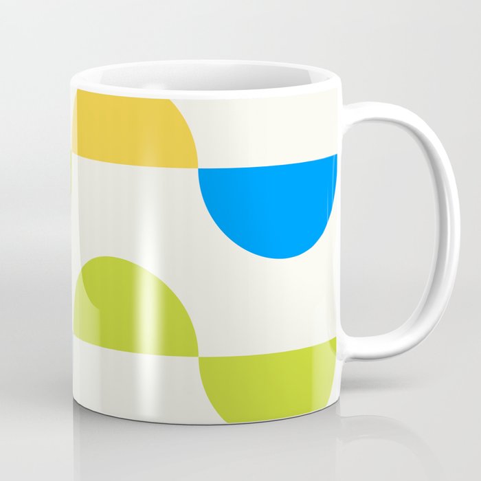 Mid Century Modern Geometry Pastel Coffee Mug Gallery Image 1