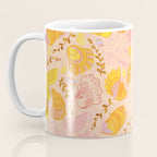 Coastal Oysters on the Beach in Lemon Orange & Peach Coffee Mug Gallery Image 3