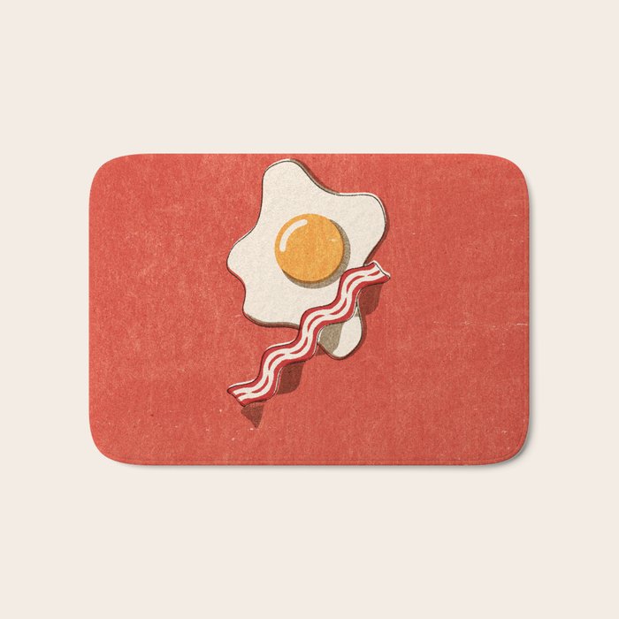 FAST FOOD / Egg and Bacon Bath Mat Gallery Image 1
