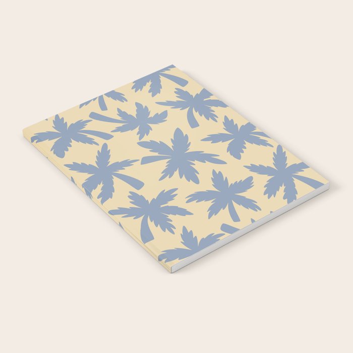 Palm Trees - Blue and Cream Notebook Gallery Image 1