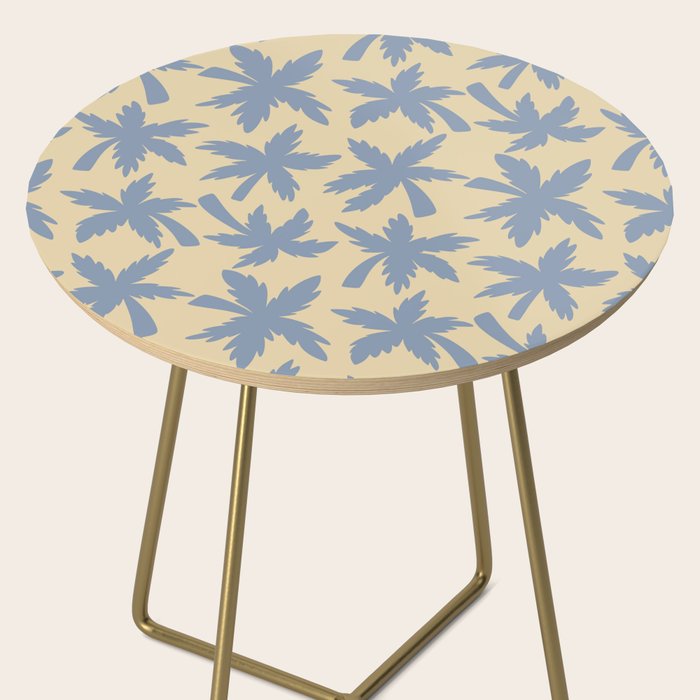 Palm Trees - Blue and Cream Side Table Gallery Image 2