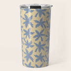 Palm Trees - Blue and Cream Travel Mug Gallery Image 1