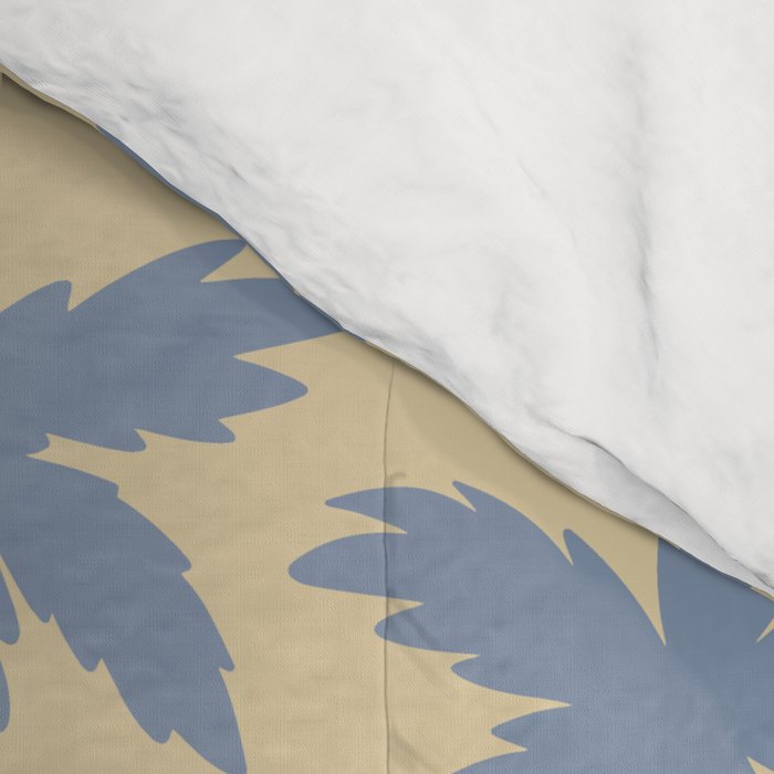 Palm Trees - Blue and Cream Comforter Gallery Image 4