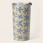 Palm Trees - Blue and Cream Travel Mug Gallery Image 2