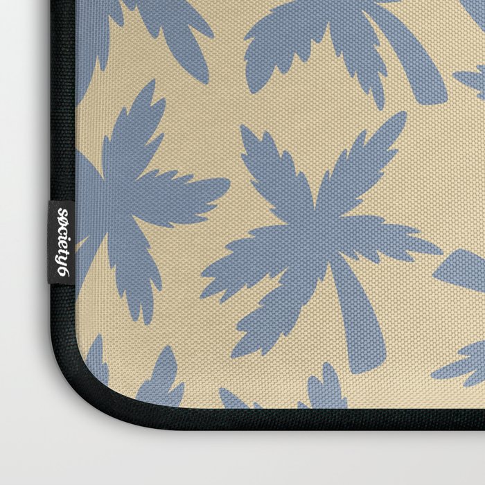Palm Trees - Blue and Cream Laptop Sleeve Gallery Image 3