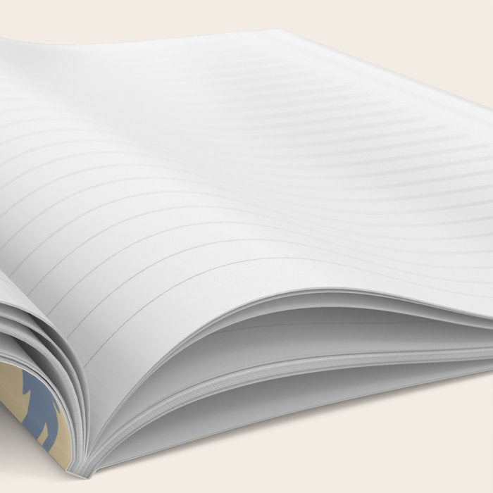 Palm Trees - Blue and Cream Notebook Gallery Image 2