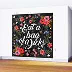 Eat A Bag Of Dicks, Funny Saying Wall Mural Gallery Image 2