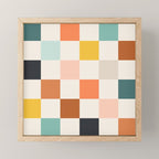 Check mate - earthy Mini Art Print Gallery Image 1
