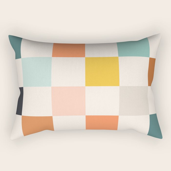 Check mate - earthy Rectangular Pillow Gallery Image 2