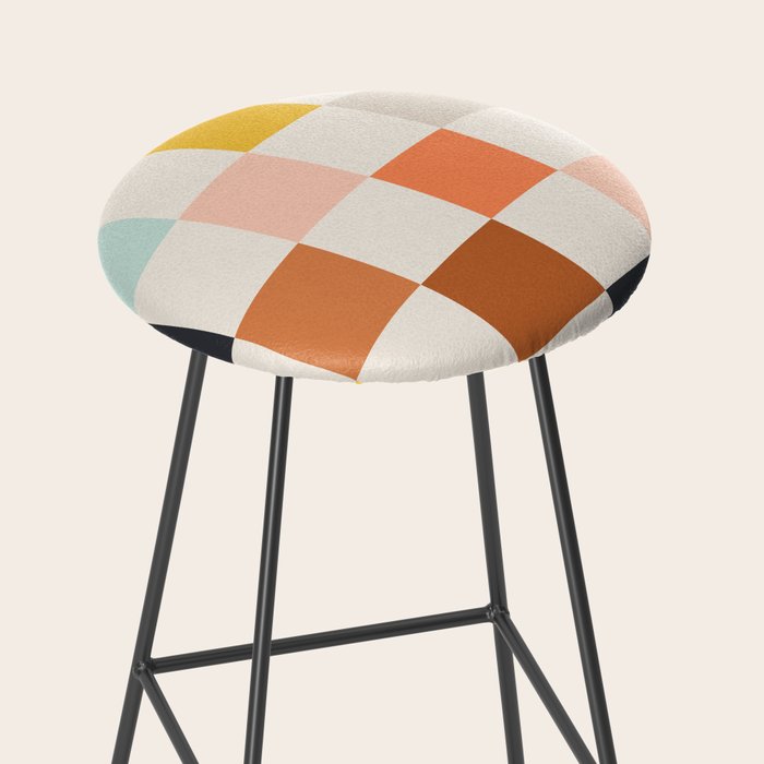 Check mate - earthy Stool Gallery Image 2