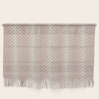 Palm Leaf Pattern - Neutral Beige Wall Hanging Gallery Image 1