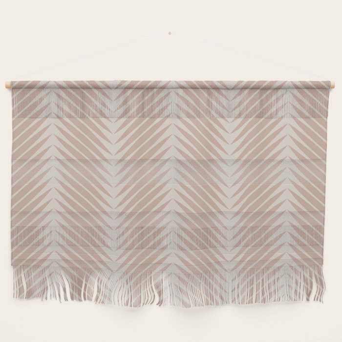 Palm Leaf Pattern - Neutral Beige Wall Hanging Gallery Image 1