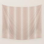 Palm Leaf Pattern - Neutral Beige Wall Tapestry Gallery Image 4