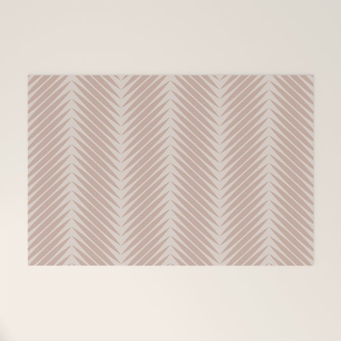 Palm Leaf Pattern - Neutral Beige Welcome Mat Gallery Image 1