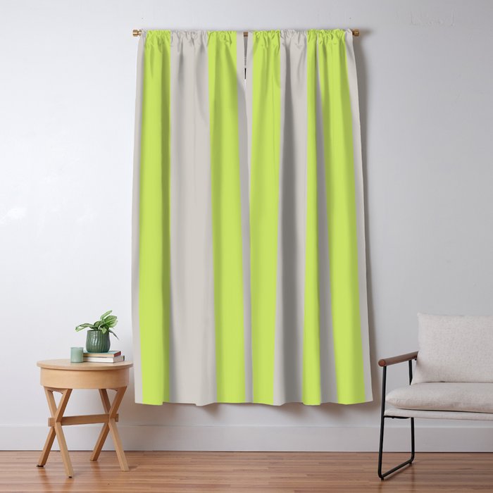 Lime and Chiffon Stripes Window Curtain Gallery Image 5