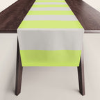 Lime and Chiffon Stripes Table Runner Gallery Image 1