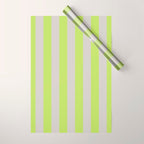 Lime and Chiffon Stripes Wrapping Paper Gallery Image 1
