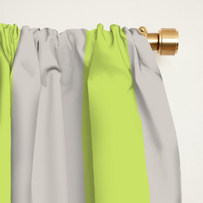 Lime and Chiffon Stripes Window Curtain Gallery Image 2