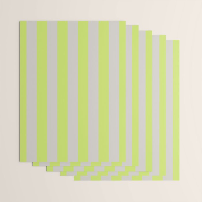 Lime and Chiffon Stripes Wrapping Paper Gallery Image 3