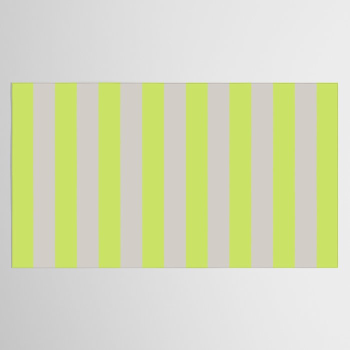 Lime and Chiffon Stripes Tablecloth Gallery Image 2