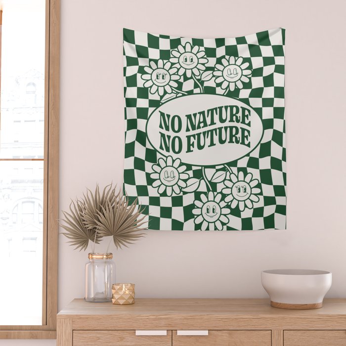 No Nature No Future Wall Tapestry Gallery Image 2