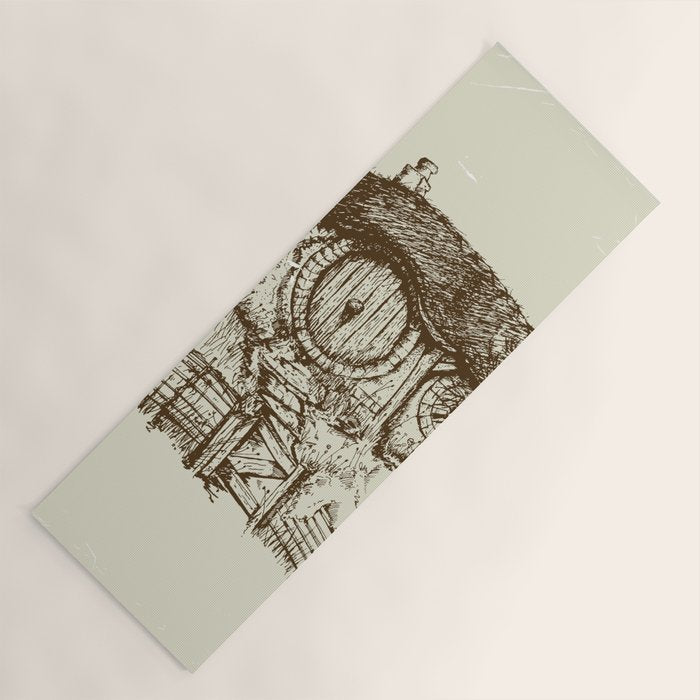Hobbit house ink Yoga Mat Gallery Image 1
