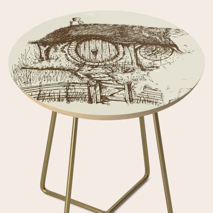 Hobbit house ink Side Table Gallery Image 2