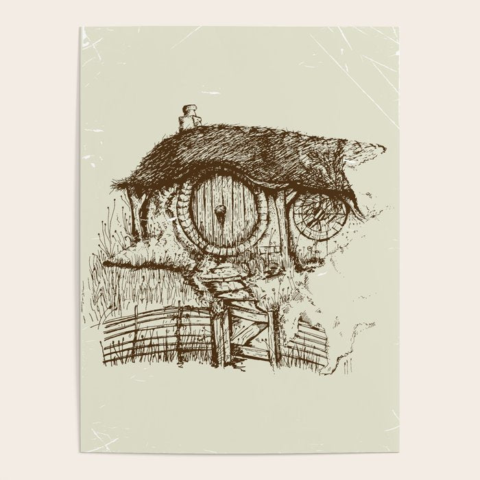 Hobbit house ink Poster Gallery Image 4