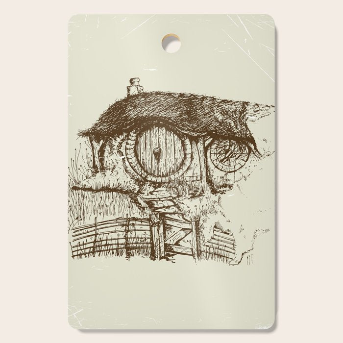 Hobbit house ink Cutting Board Gallery Image 1