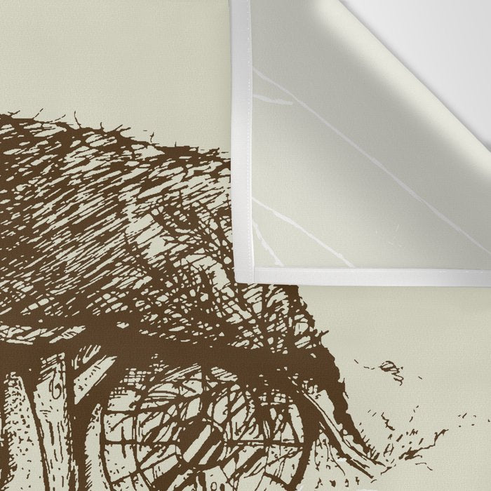 Hobbit house ink Wall Tapestry Gallery Image 3