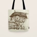 Hobbit house ink Tote Bag Gallery Image 1