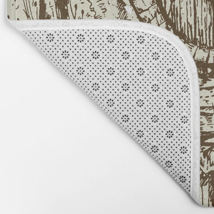 Hobbit house ink Bath Mat Gallery Image 2