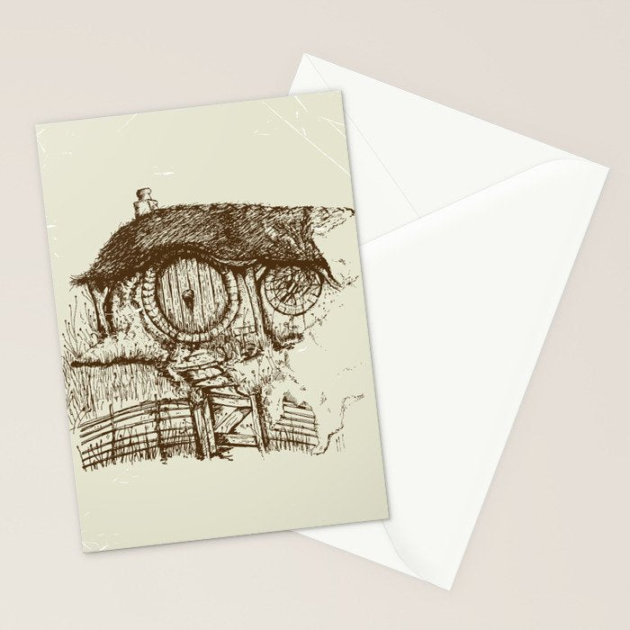 Hobbit house ink Stationery Card Gallery Image 2