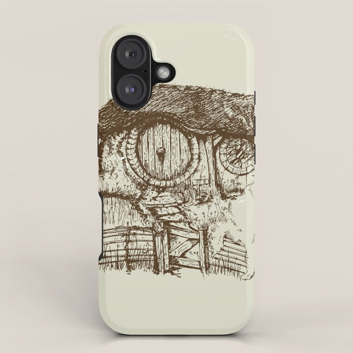 Hobbit house ink iPhone Case Gallery Image 1
