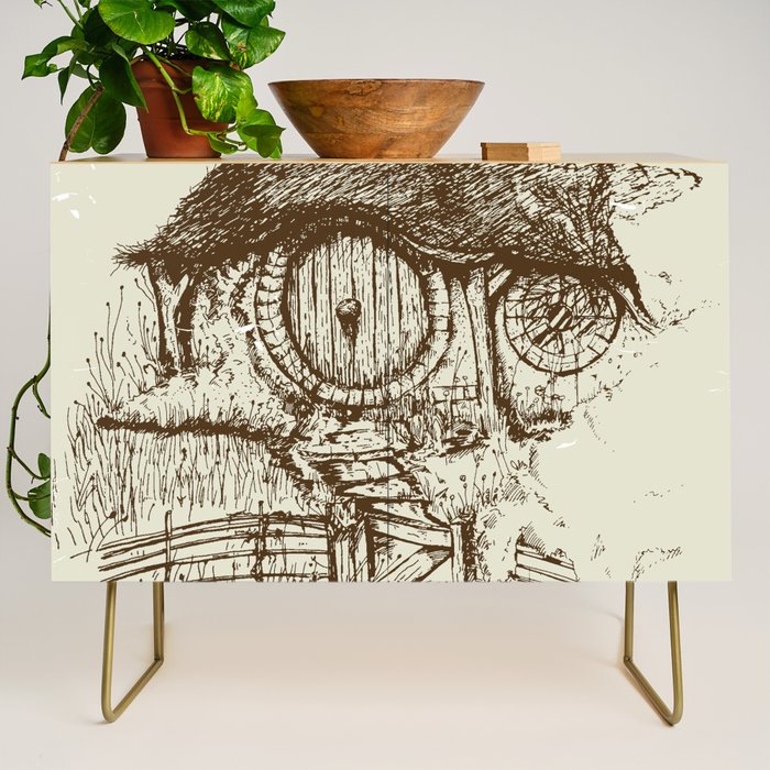 Hobbit house ink Credenza Gallery Image 1