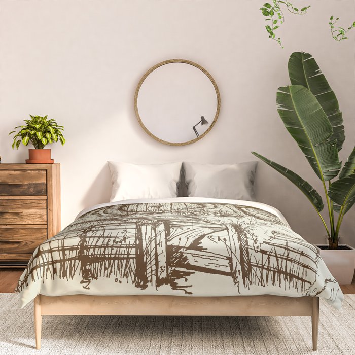 Hobbit house ink Comforter Gallery Image 3