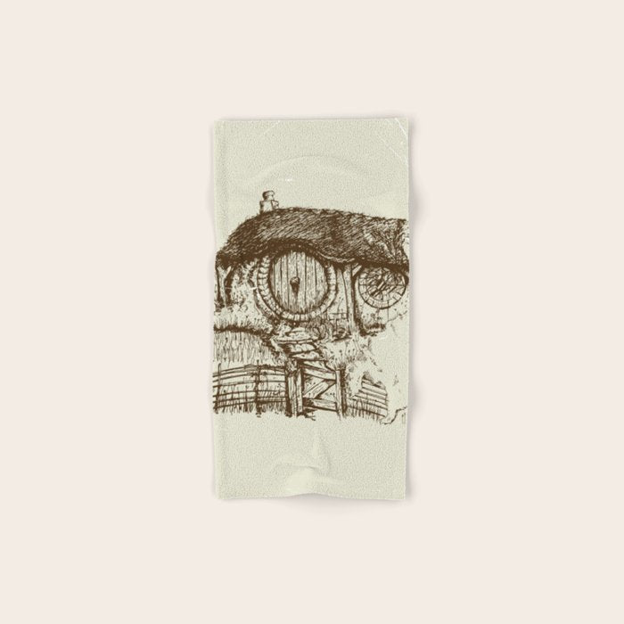 Hobbit house ink Bath Towel Gallery Image 1