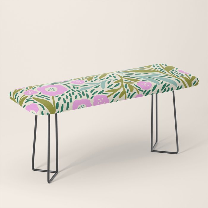 Botanical Garden - Pink and Green Bench Gallery Image 1