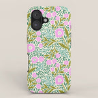 Botanical Garden - Pink and Green iPhone Case Gallery Image 1