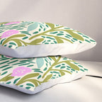Botanical Garden - Pink and Green Pillow Sham Gallery Image 3